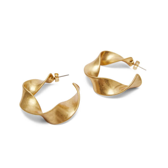 Twisted hoop earrings